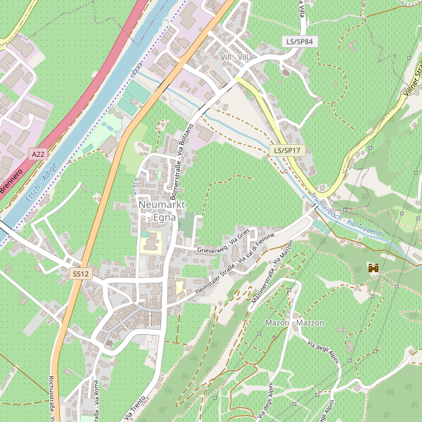 Thumbnail mappa autolavaggi di Egna