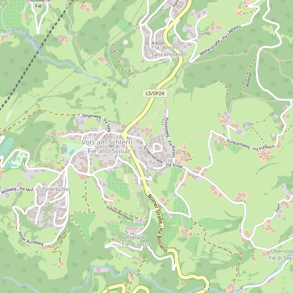 Thumbnail mappa stradale di Fiè allo Sciliar
