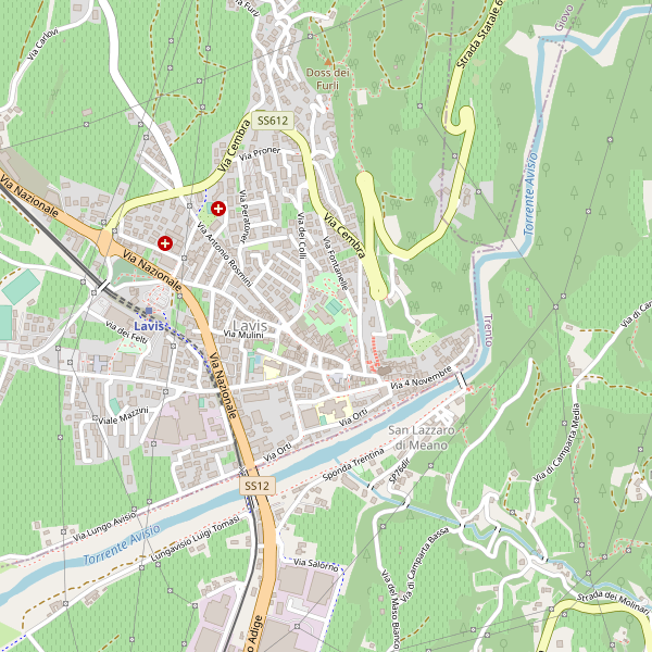 Thumbnail mappa stradale di Lavis