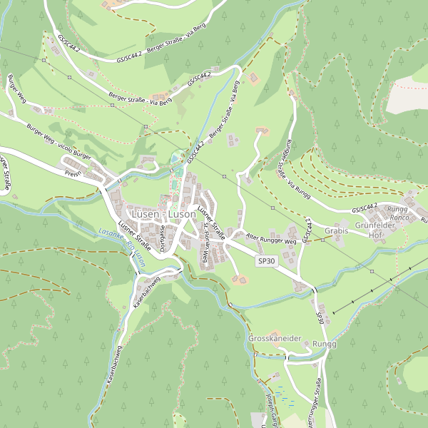 Thumbnail mappa hotel di Luson