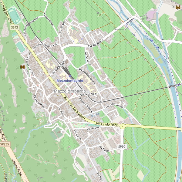 Thumbnail mappa stradale di Mezzolombardo