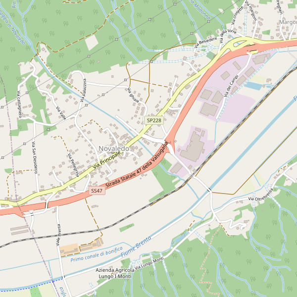 Thumbnail mappa ufficipostali di Novaledo