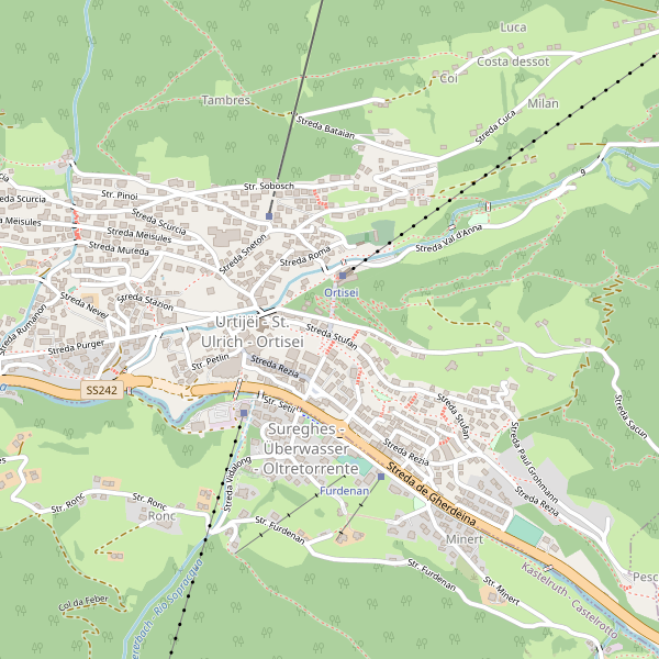 Thumbnail mappa ufficipostali di Ortisei