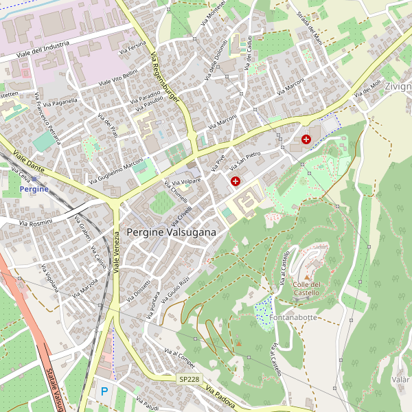 Thumbnail mappa stazionibus di Pergine Valsugana