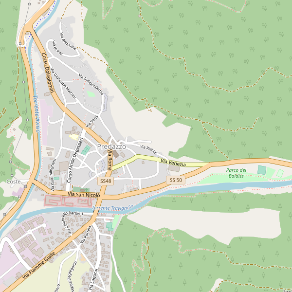 Thumbnail mappa palestre di Predazzo