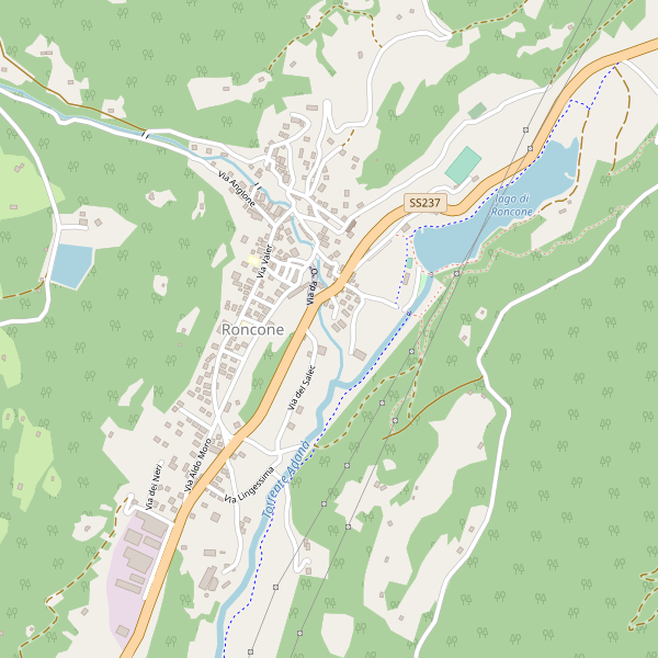 Thumbnail mappa stradale di Roncone