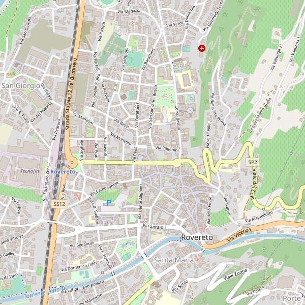 Thumbnail mappa ostelli di Rovereto