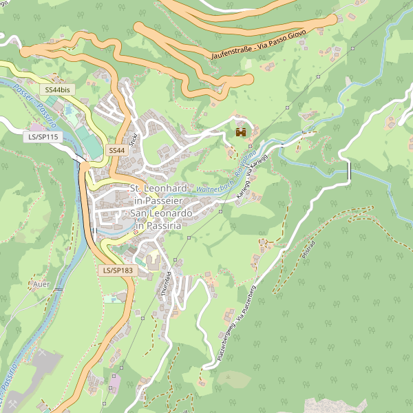 Thumbnail mappa stradale di San Leonardo in Passiria