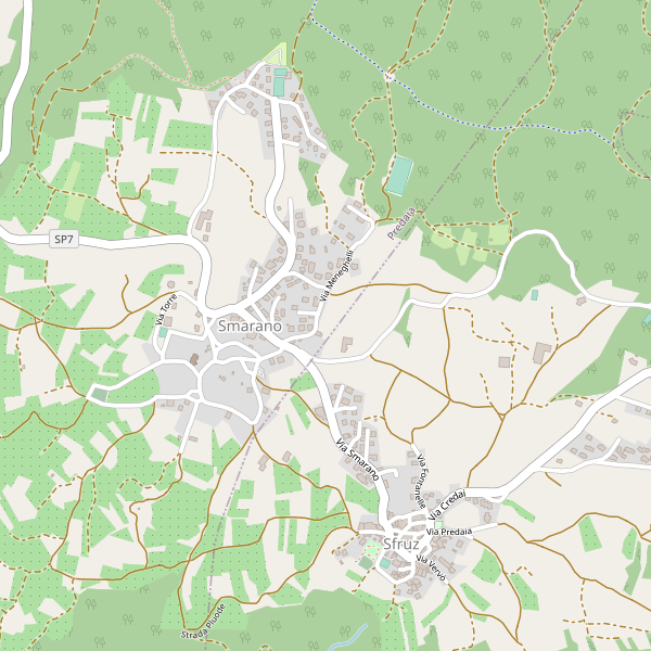Thumbnail mappa stradale di Smarano