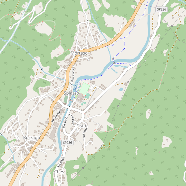 Thumbnail mappa stradale di Spiazzo