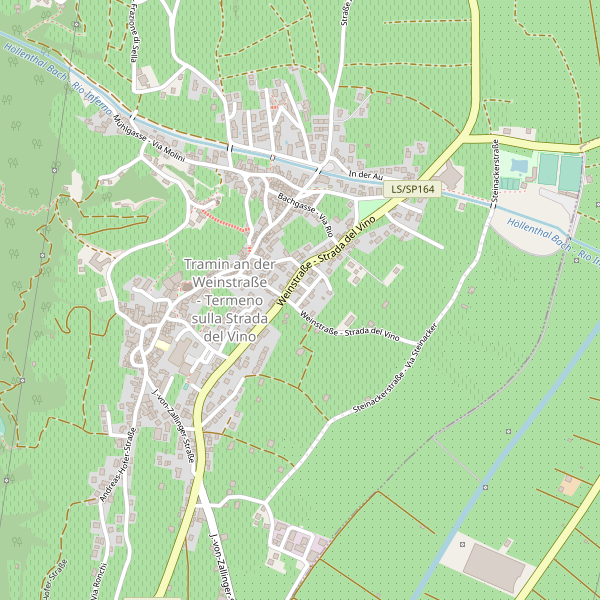 Thumbnail mappa stradale di Termeno sulla strada del vino
