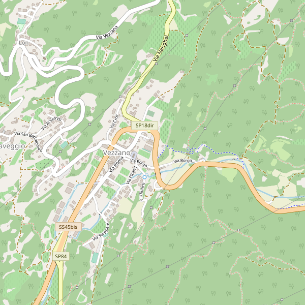 Thumbnail mappa stradale di Vezzano