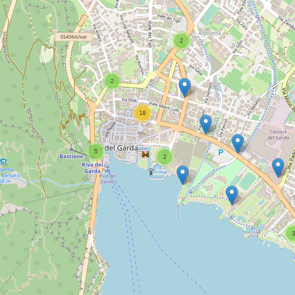 Thumbnail mappa bar di Riva del Garda