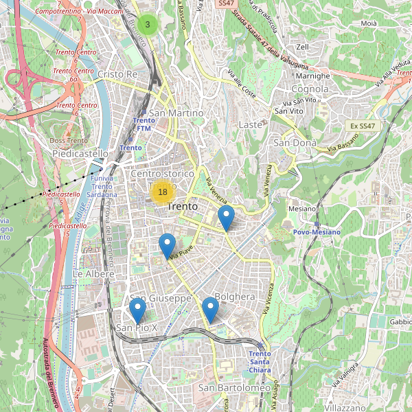 Thumbnail mappa calzature di Trento