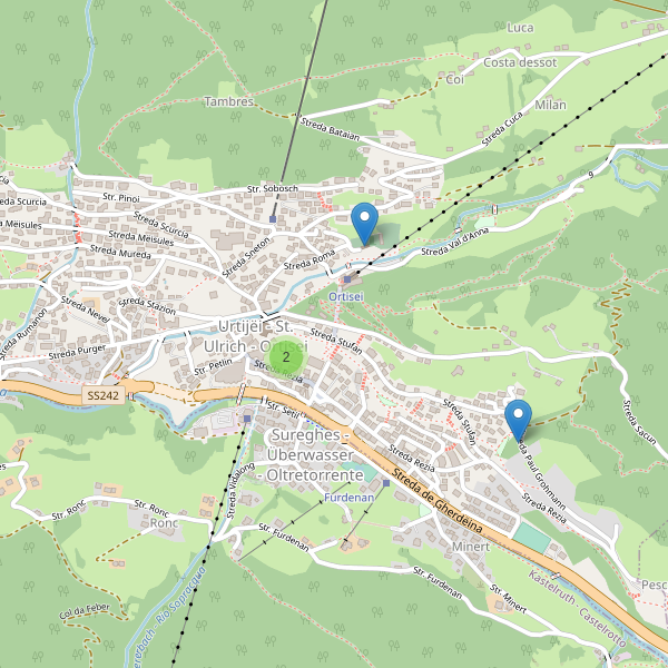 Thumbnail mappa chiese di Ortisei