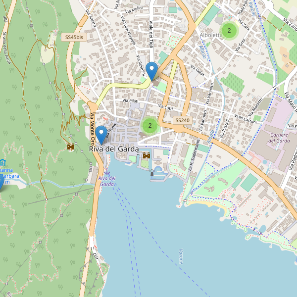 Thumbnail mappa chiese di Riva del Garda