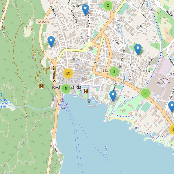 Thumbnail mappa hotel di Riva del Garda