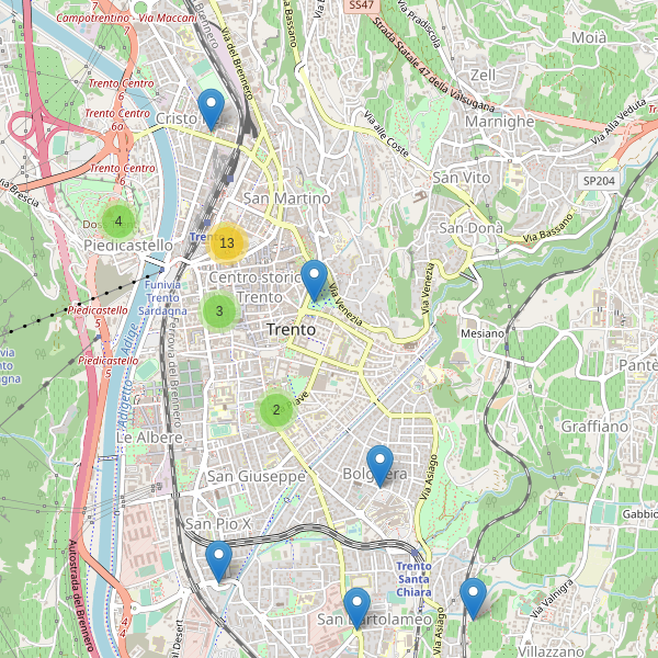 Thumbnail mappa monumenti di Trento