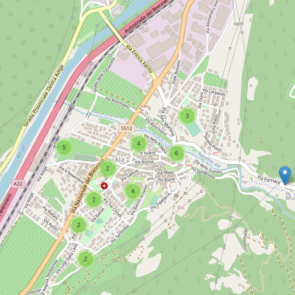 Thumbnail mappa parcheggi di Ala