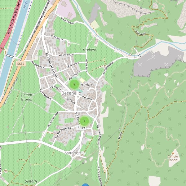Thumbnail mappa parcheggi di Besenello