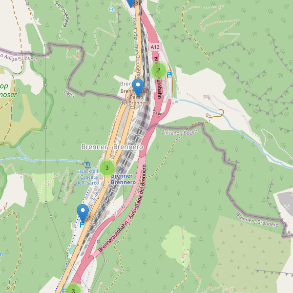 Thumbnail mappa parcheggi di Brennero
