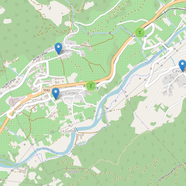 Thumbnail mappa parcheggi di Caldes