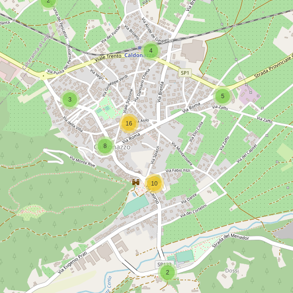 Thumbnail mappa parcheggi di Caldonazzo