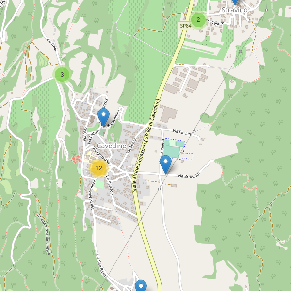 Thumbnail mappa parcheggi di Cavedine