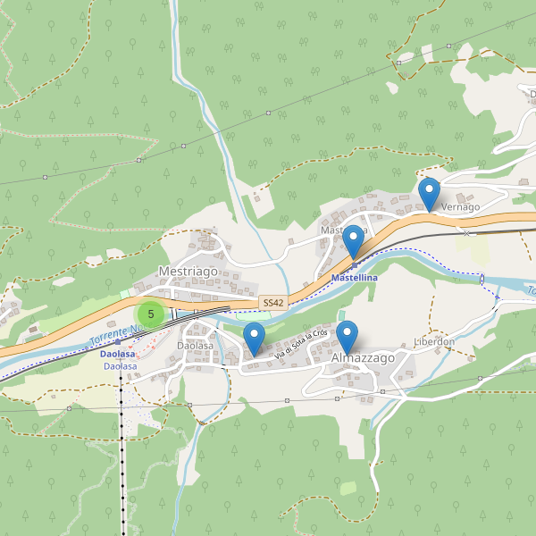 Thumbnail mappa parcheggi di Commezzadura