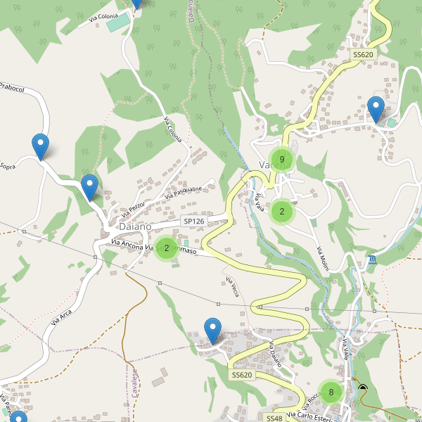 Thumbnail mappa parcheggi di Daiano