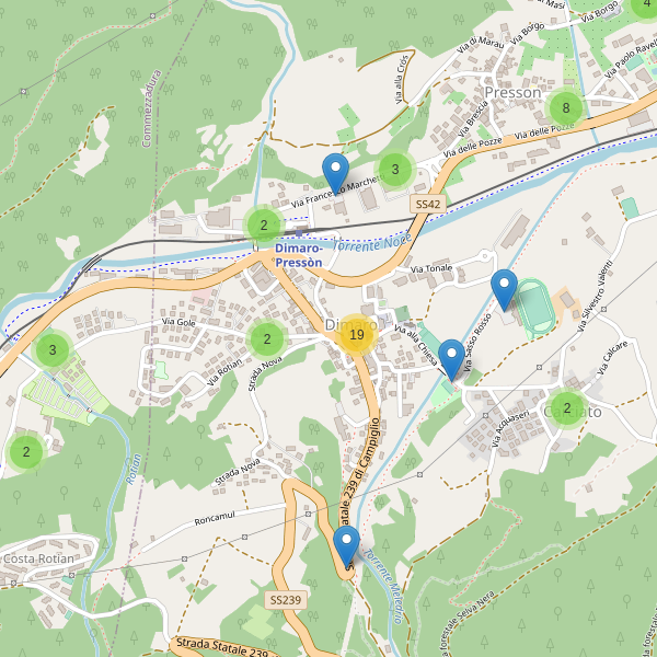 Thumbnail mappa parcheggi di Dimaro