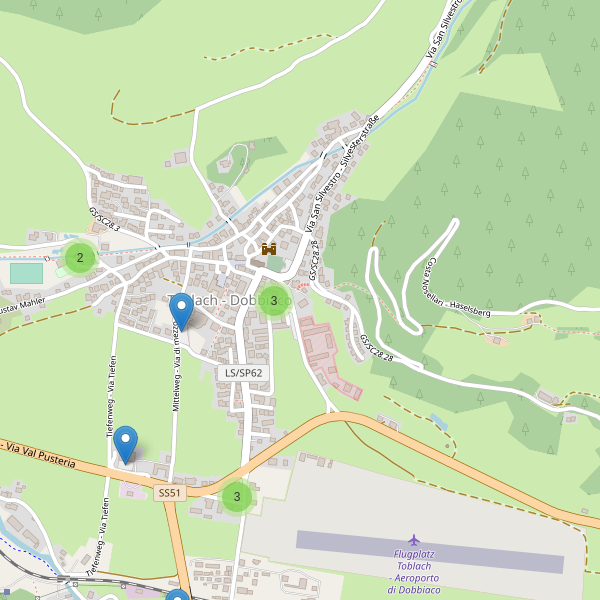 Thumbnail mappa parcheggi di Dobbiaco