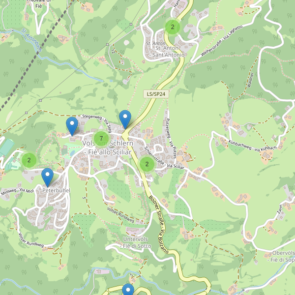 Thumbnail mappa parcheggi di Fiè allo Sciliar