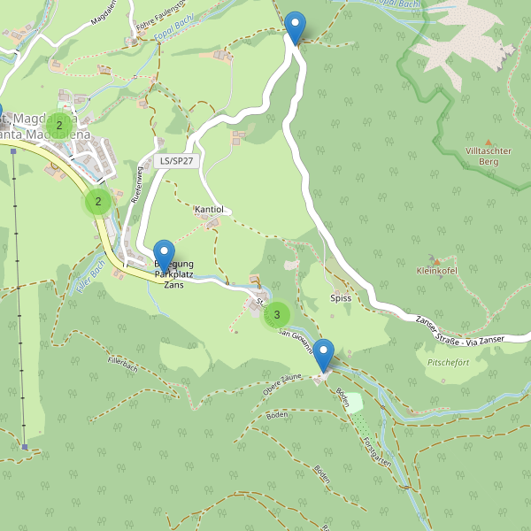 Thumbnail mappa parcheggi di Funes