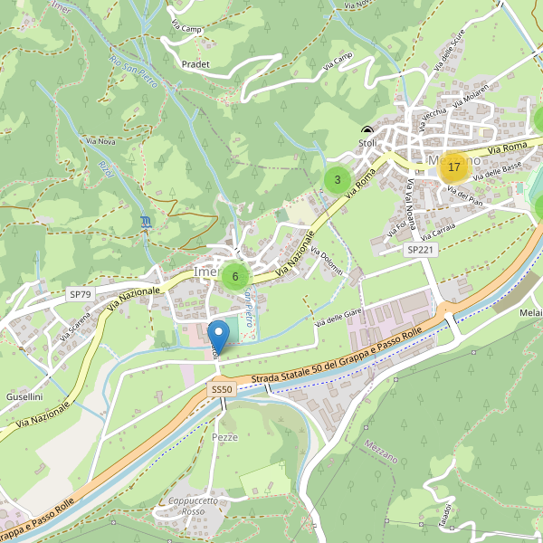 Thumbnail mappa parcheggi di Imer