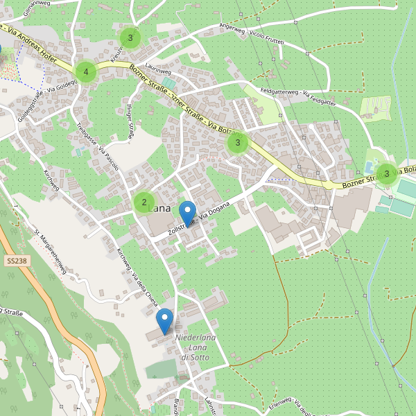 Thumbnail mappa parcheggi di Lana