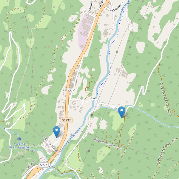 Thumbnail mappa parcheggi di Lardaro