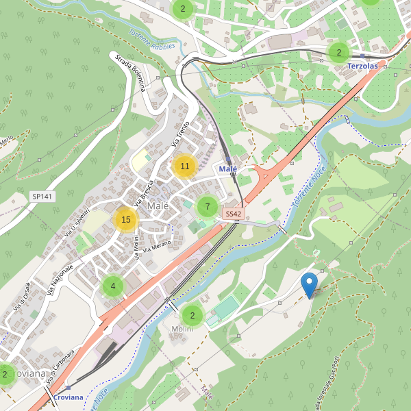 Thumbnail mappa parcheggi di Malè