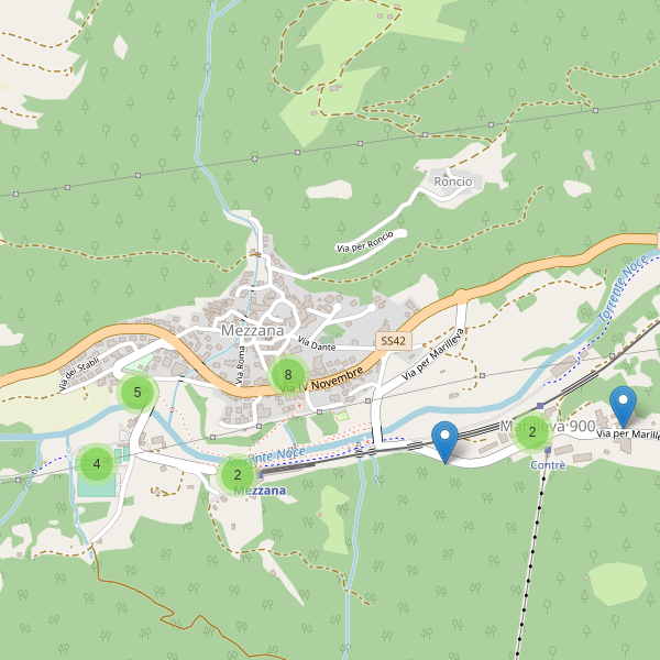 Thumbnail mappa parcheggi di Mezzana