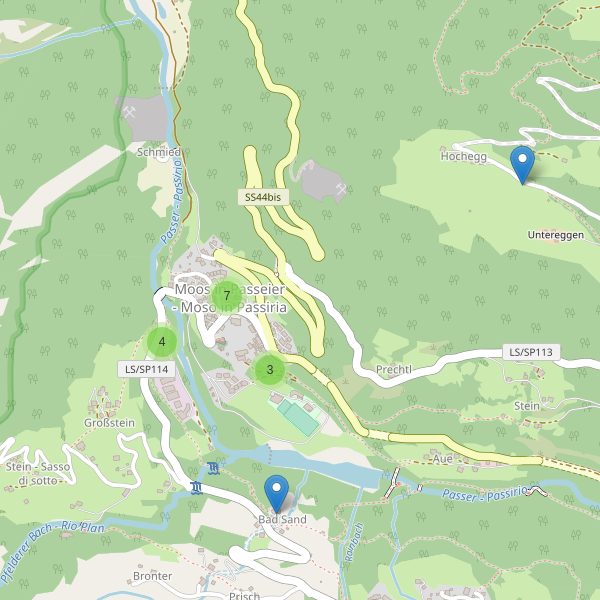 Thumbnail mappa parcheggi di Moso in Passiria