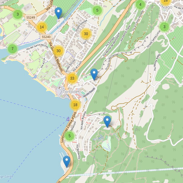 Thumbnail mappa parcheggi di Nago-Torbole