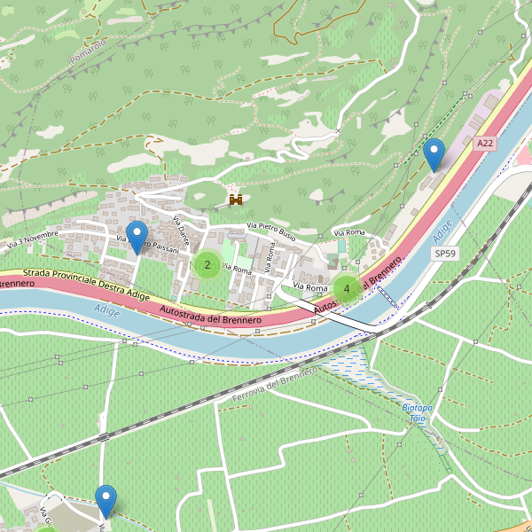 Thumbnail mappa parcheggi di Nomi