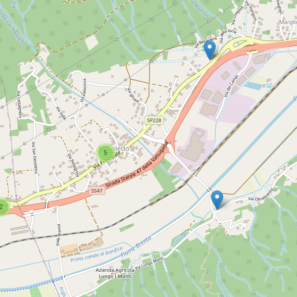 Thumbnail mappa parcheggi di Novaledo