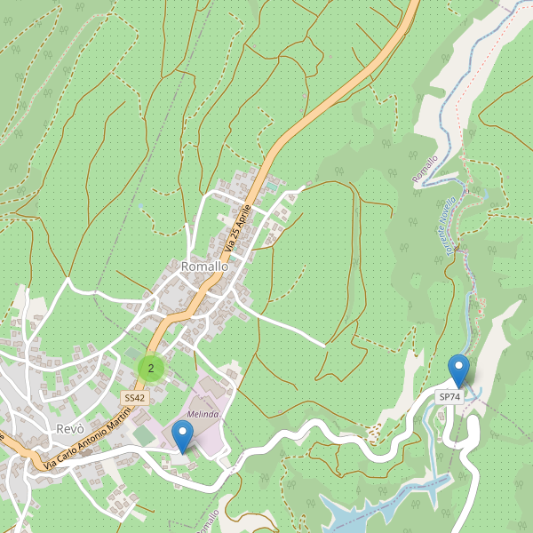 Thumbnail mappa parcheggi di Romallo