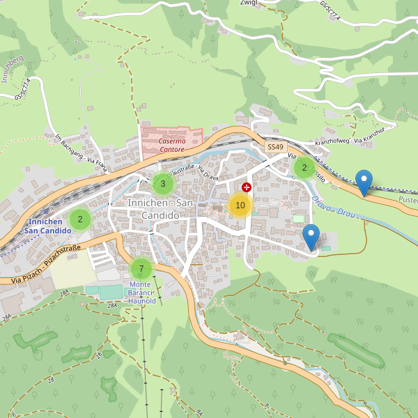 Thumbnail mappa parcheggi di San Candido