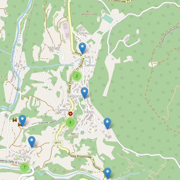 Thumbnail mappa parcheggi di Segonzano