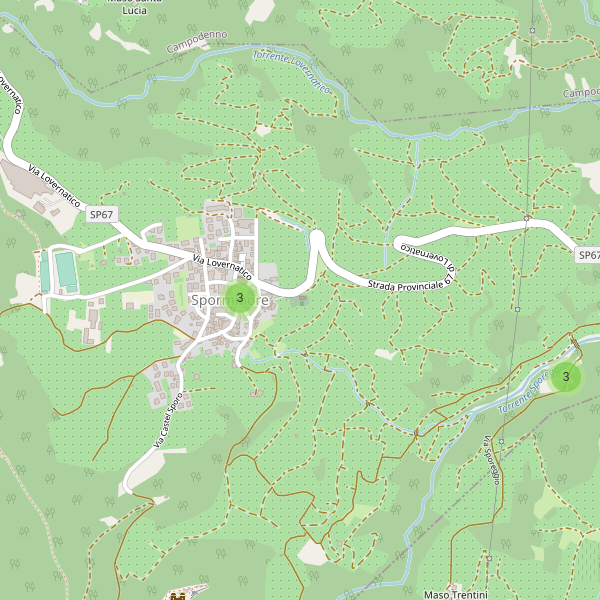 Thumbnail mappa parcheggi di Sporminore