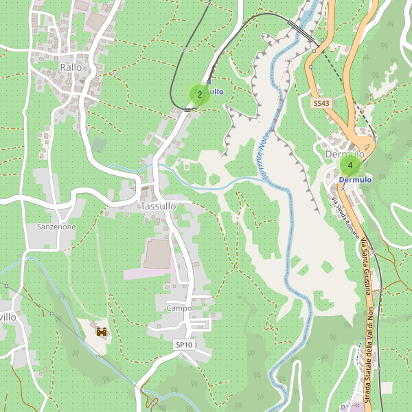 Thumbnail mappa parcheggi di Tassullo