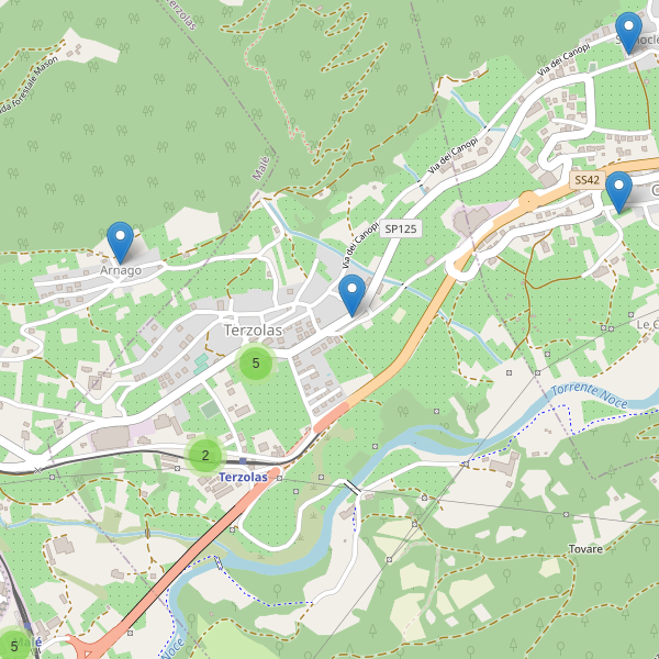 Thumbnail mappa parcheggi di Terzolas