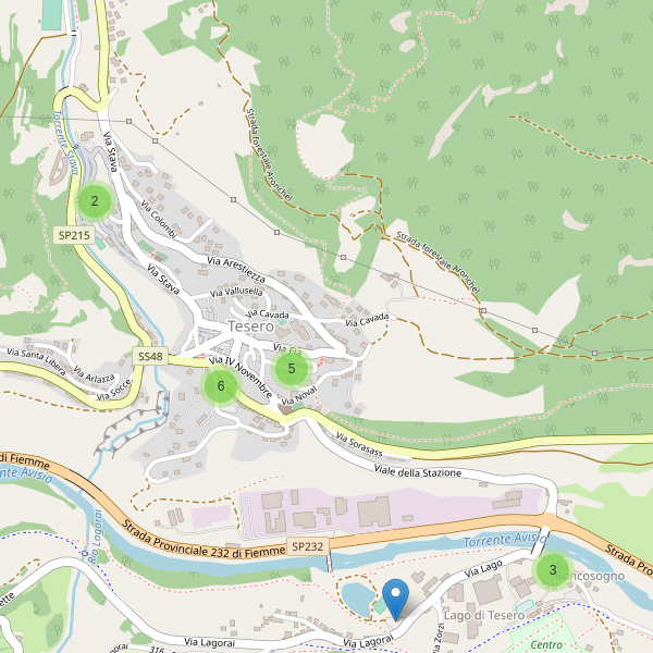 Thumbnail mappa parcheggi di Tesero